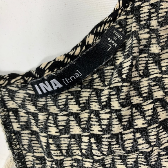 INA Crop Top Blouse Large Boho Peasant Tassels - Picture 4 of 5